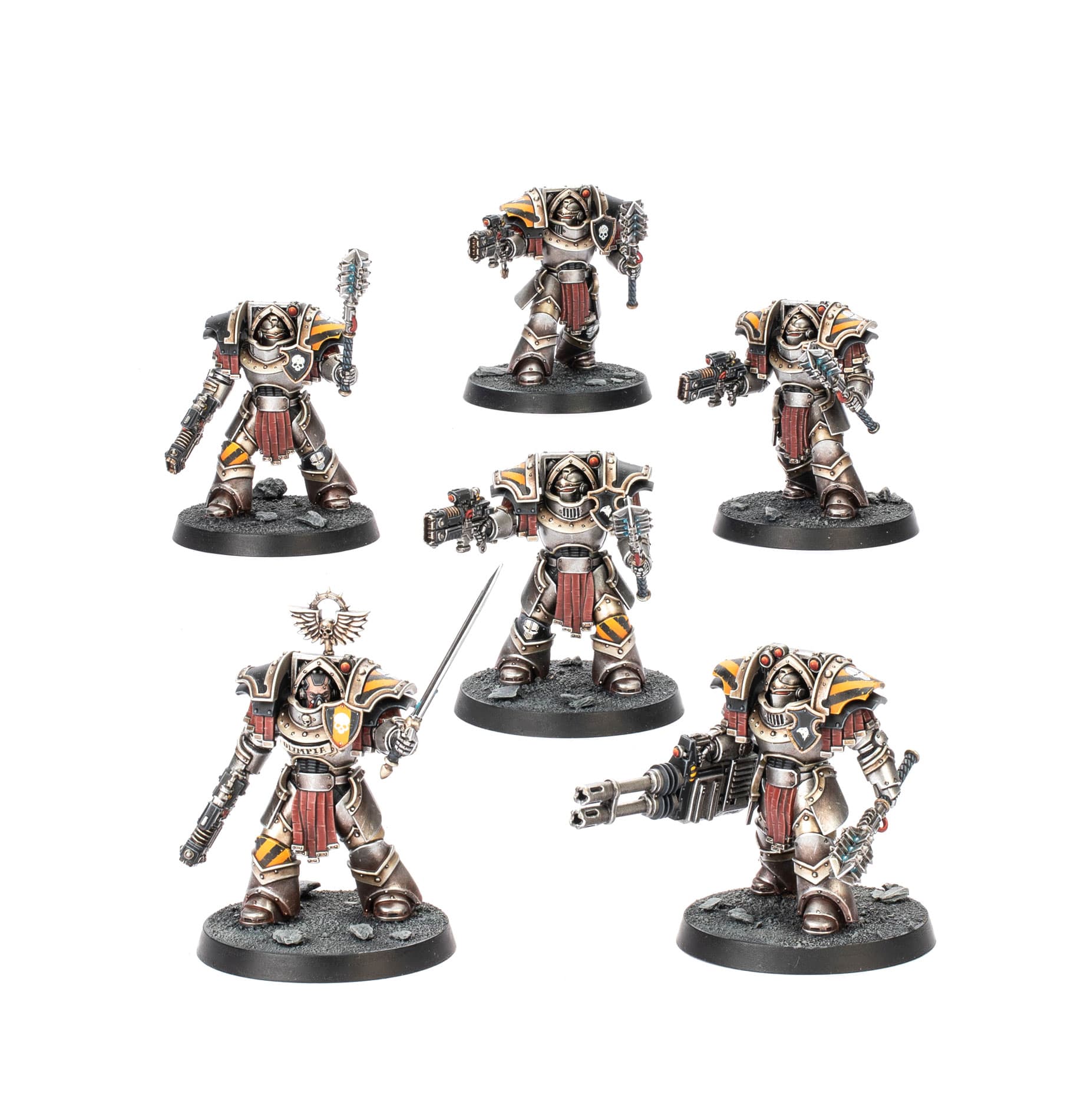 Cataphractii Terminators with Volkite Chargers and Power Mauls