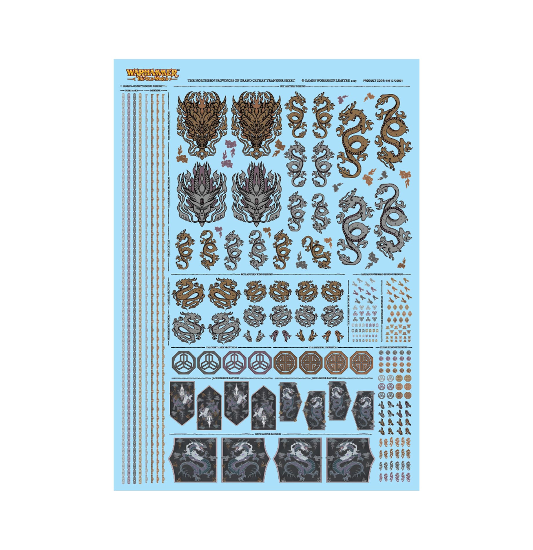 The Northern Provinces of Grand Cathay Transfer Sheet