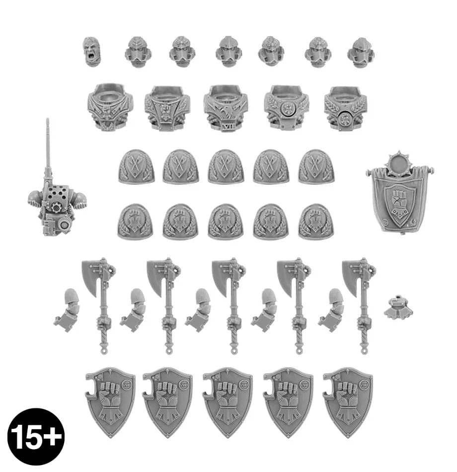 Imperial Fists – Phalanx Warder Squad Upgrade Set