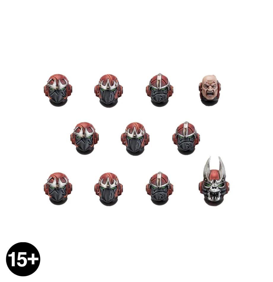 Word Bearers MkVI Heads